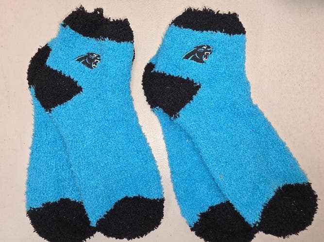 ST4 Mens NFL CAROLINA PANTHERS LOT of 2 Socks Medium 5-10 NEW