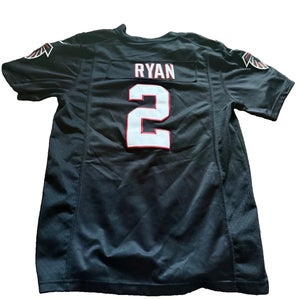 Nike Matt Ryan #2 Atlanta Falcons Youth L 14-16 NFL Jersey Stitched Sewn Black (Used)