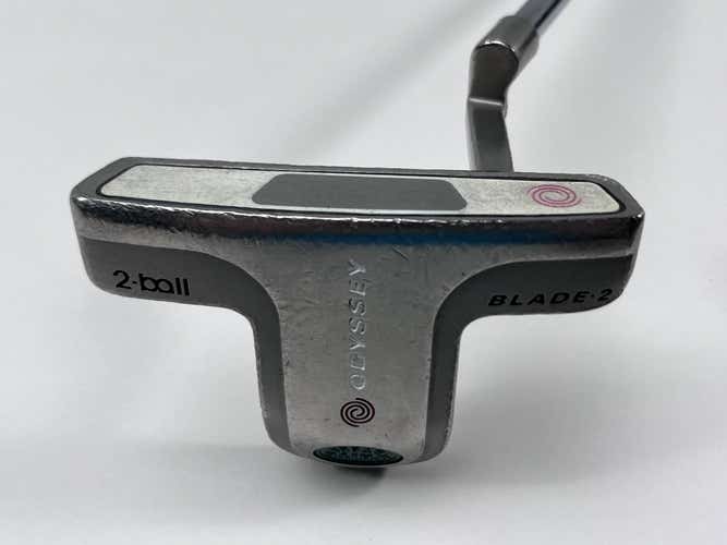 Odyssey White Steel 2-Ball Blade Putter 35" Mens RH