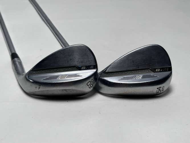 Titleist Vokey SM8 Tour Chrome Wedge Set 54* 10 | 60* 12 SM8 Wedge Steel Mens RH