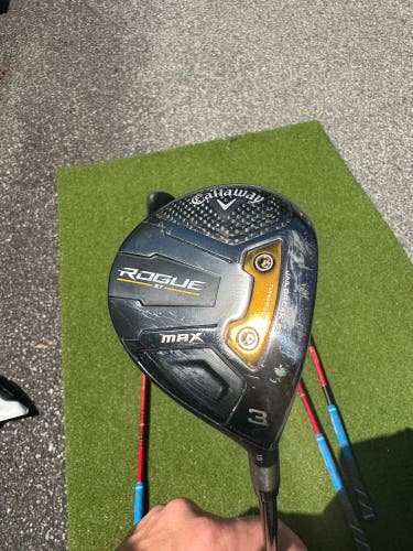 Men's 2022 Callaway Rogue ST Max Right Handed Fairway Wood Regular Flex 3 Wood Graphite Shaft (Used)