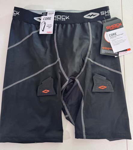 Black Medium Men's Shock Doctor Compression (New)