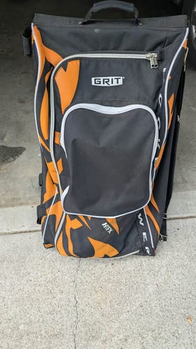 Complete Junior Hockey Gear Set - Black/Orange Grit 33" Bag / Bauer Size 4