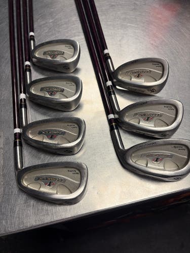 Tour Edge Comp LX Right Handed Iron Set Senior Flex Graphite Shaft (Used)