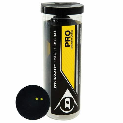 Dunlop Sports Pro XX Squash 3 Ball Tube (Original Version Pack of 4)