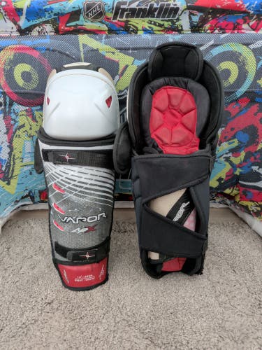 Bauer Vapor APX 14" Shin Guards Pads (Used)