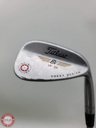 2009 TITLEIST VOKEY SPIN MILLED CHROME WEDGE 48*/6 STIFF STEEL 35.25" GOOD