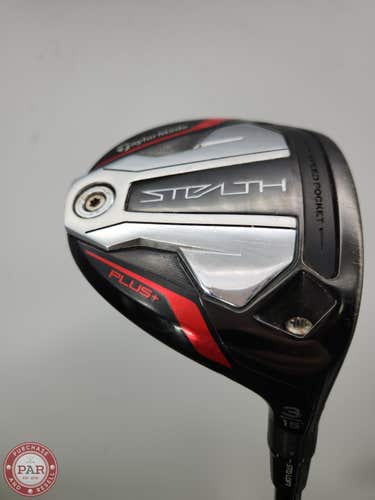 2022 TAYLORMADE STEALTH PLUS 3 WOOD 15* STIFF PROJX HZRDUS RDX SMOKE RED +HC GOO