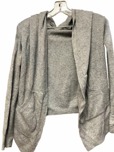 Lululemon Hooded Cardigan Sweater Size 2 Grey