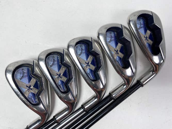 Callaway X-18 Iron Set 4-9 45g Ladies Graphite Womens RH No 8 iron