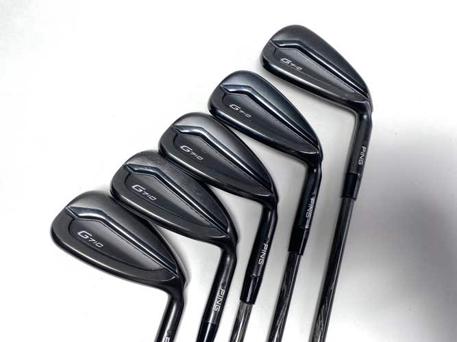 Ping G710 Iron Set 6-PW Black Dot AeroTech Gener8 F2 60g Senior RH +1/2''
