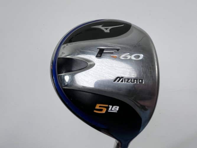 Mizuno F-60 5 Fairway Wood 18* Exsar FS3 70g Regular Graphite Mens RH