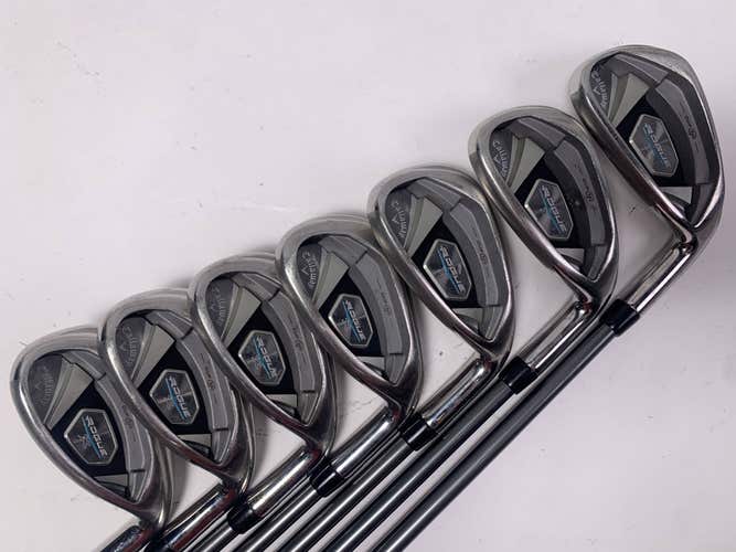 Callaway Rogue X Iron Set 7-PW+AW+GW+SW Aldila Synergy 50g Senior RH