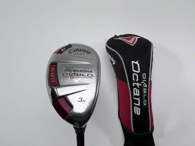 Callaway Big Bertha Diablo DRS 3 Hybrid 21* 60g Stiff Graphite Mens RH HC