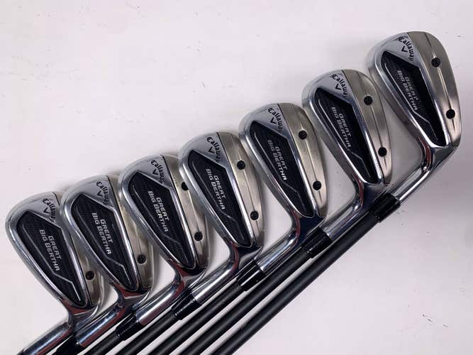 Callaway Great Big Bertha 23 Iron Set 6-PW+AW+SW MMT 304SS 50g Ladies RH