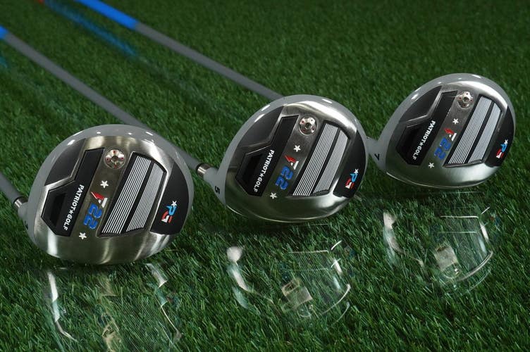 Patriot Golf F22 Fighter Woods Set 3W 5W 7W PRO LD AccuFlex Graphite NEW RH