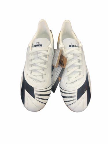 Diadora Maximus Elite LT Soccer Cleats - White/Gold - Size 8.5W Brand new with tags