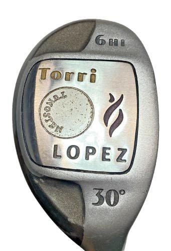 Nancy Lopez Golf Torri 6H 30* Hybrid Iron RH Ladies Graphite 36" New Grip HC
