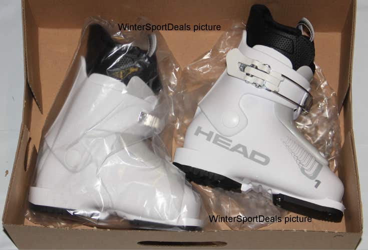 NEW HEAD 2027 HEAD kids ski boots size mondo 16.5 / US9 HEAD J1 ski boots