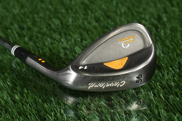 Cleveland CG14 56 Sand Wedge Black Zip Grooves Traction Wedge Flex Steel RH