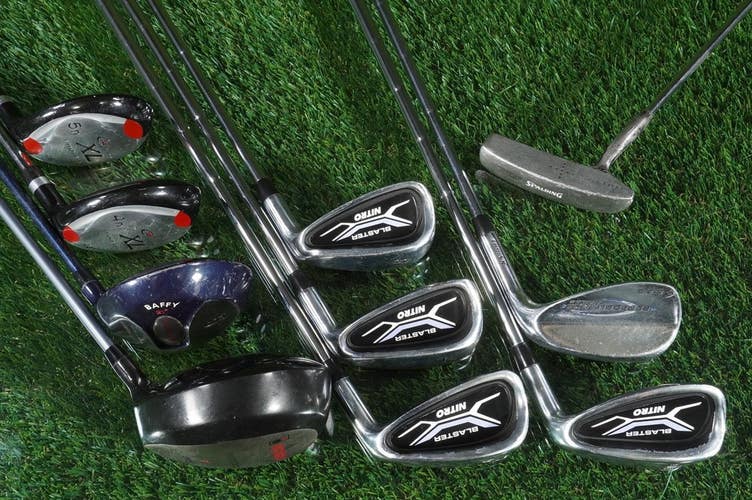 Men's 10Pc. Hybrid Starter Set Nitro, Integra/Scimitar, Top Flite Hybrids Putter