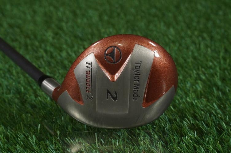 TaylorMade Ti Bubble 2 2-Wood Fairway S-90 Stiff Flex Graphite Right Handed RH
