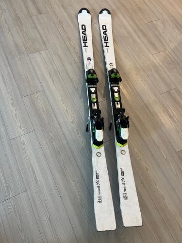 Unisex 2022 HEAD WC Rebels i.SL RD 165 cm Racing Skis With Bindings Max Din 17 rock skis (Used)