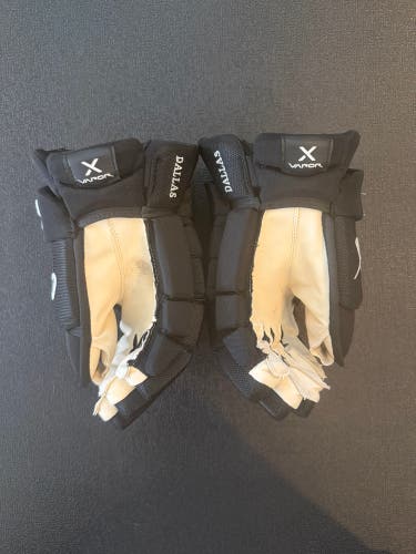 Dallas Stars Bauer Vapor Hyperlite Trial Hockey Gloves 14” NHL Pro Stock Black
