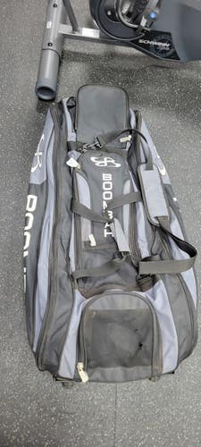 Used BoomBah CATCHERS WHEELED BAG BB/SB Player Wheeled Bag Black 11497-S000161266