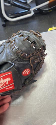 Used Rawlings PREMIUM 32.5 BB/SB Catchers RH Throw Black 32 1/2" 11497-S000161259