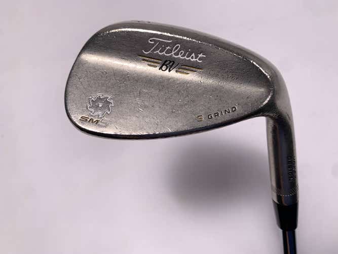 Titleist Vokey SM5 Gold Nickel Wedge 56* 10 Bounce S-Grind Wedge Steel Mens RH