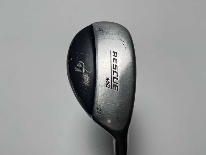 TaylorMade Rescue Mid 4 Hybrid 22* 65g Stiff Graphite Mens RH