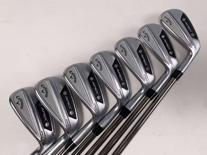 Callaway Apex Pro 24 Iron Set 5-PW+AW Recoil ES 760 F3 Regular Graphite Mens RH