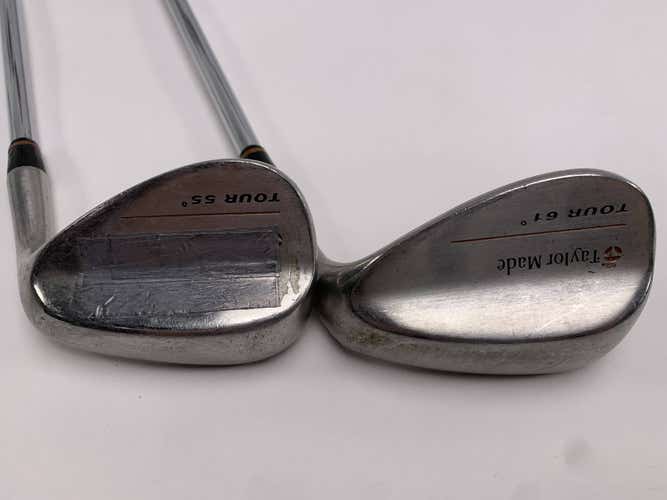 TaylorMade Tour Wedge Set 55* 61* Precision Rifle 90g Stiff Steel Mens RH
