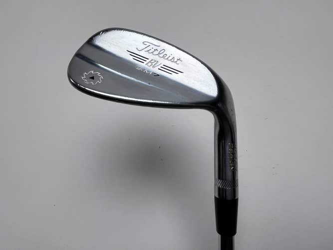 Titleist Vokey SM7 Tour Chrome Wedge 50* 8 Bounce F-Grind Wedge Steel Mens RH