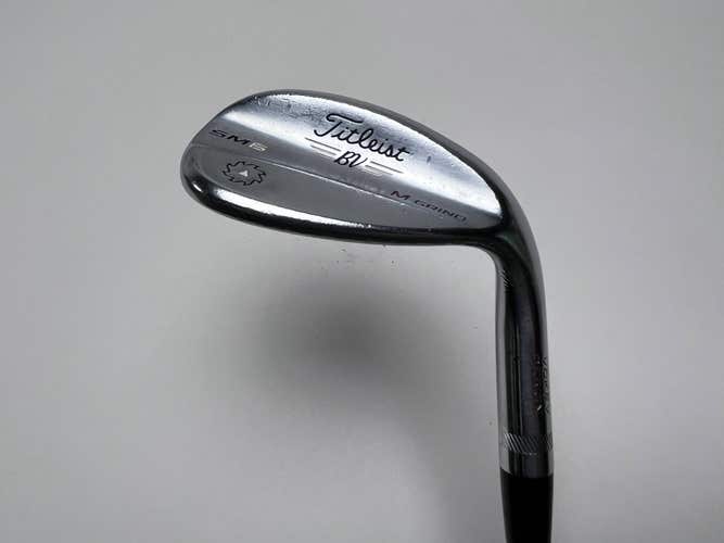 Titleist Vokey SM6 Tour Chrome Wedge 58* 8 Bounce M-Grind Wedge Steel Mens RH