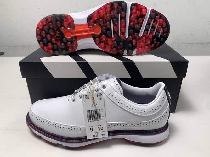 Adidas MC80 Waterproof Golf Shoes White Men's SZ 9 (JH6144) NIB