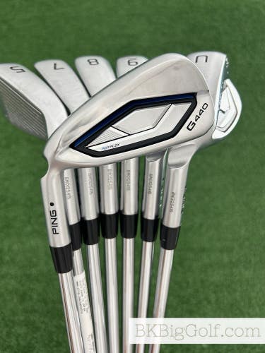 LH Ping G440 Iron Set 5-U / Ping AWT 3.0 Stiff
