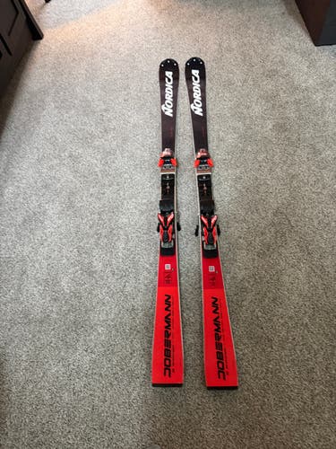 Nordica 165 cm Racing Dobermann SL WC Skis With Bindings Max Din 20 (Used)