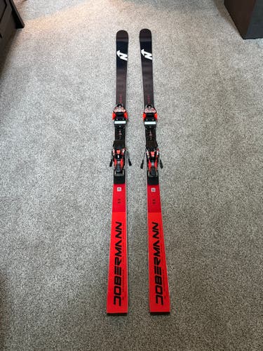 Nordica 195 cm Racing Dobermann SG Skis With Bindings Max Din 18 (Used)