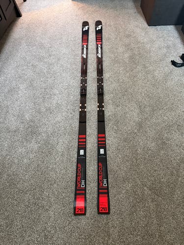 Nordica 218 cm Racing Doberman DH WC Skis Without Bindings (New)