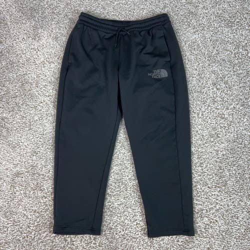 North Face Pants Mens Large Black Fleece Drawstring Athletic Joggers Hiking Gorp