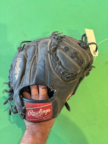 Black Rawlings Renegade RH Catcher's Baseball Glove 32.5"
