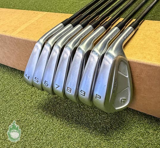 Used RH TaylorMade P-7CB Forged Irons 4-PW KBS Tour Stiff Flex Steel Golf Set