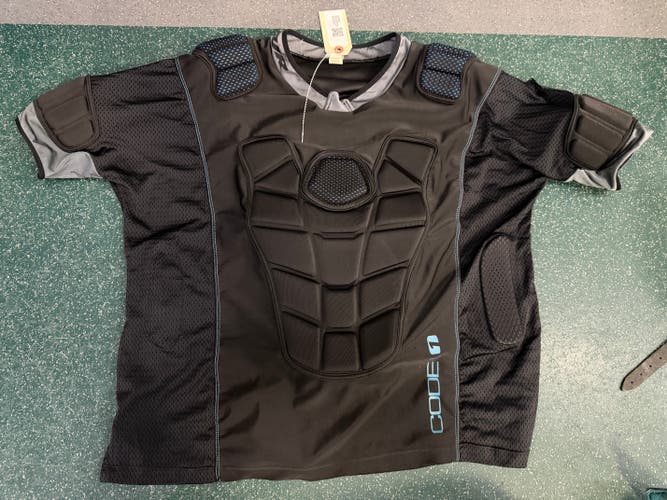 Black XL Adult Unisex Tour Code 1 Padded Shirt (Used)