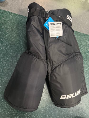 Black Junior XL Bauer Lil Sport Hockey Pants (New)