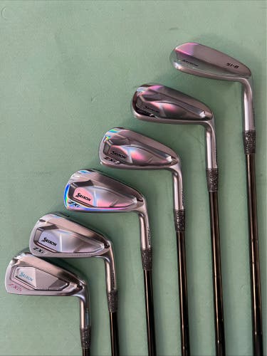 2025 Srixon ZXi5/ZXi7 combo iron Set (6-9, PW, AW) Nippon Luxury Black 105X BB&F Co. Ferrules!