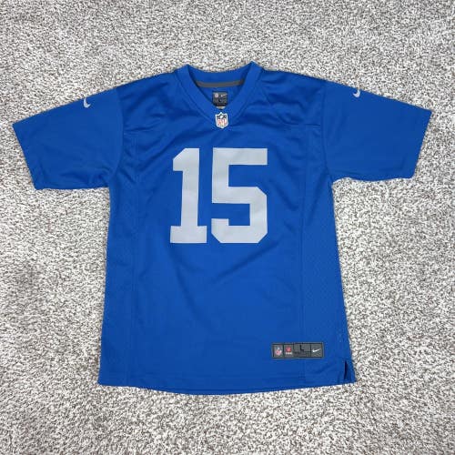 Detroit Lions Jersey Boys Youth Large Blue NFL Football Nike Golden Tate III 15