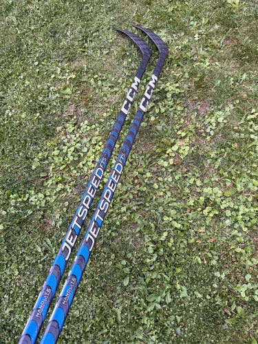 Senior CCM JetSpeed FT5 Pro Hockey Stick Right Handed Toe Pattern 85 Flex Pro Stock (Used)