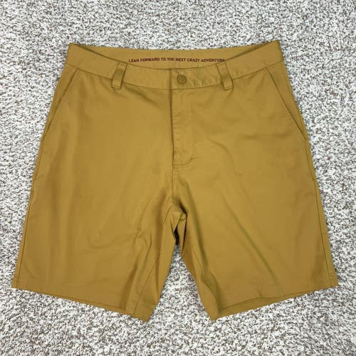 Rhone Shorts Mens 32 Brown Performance Chino Golf 9" Athletic Casual Commuter
